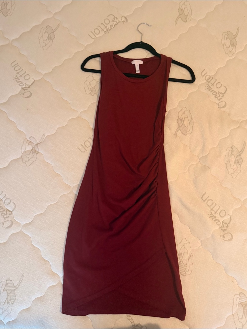 Red Knee Length Comfortable Dress